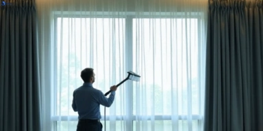 Commercial curtain stain removal service little-river-vic hotels offices restaurants