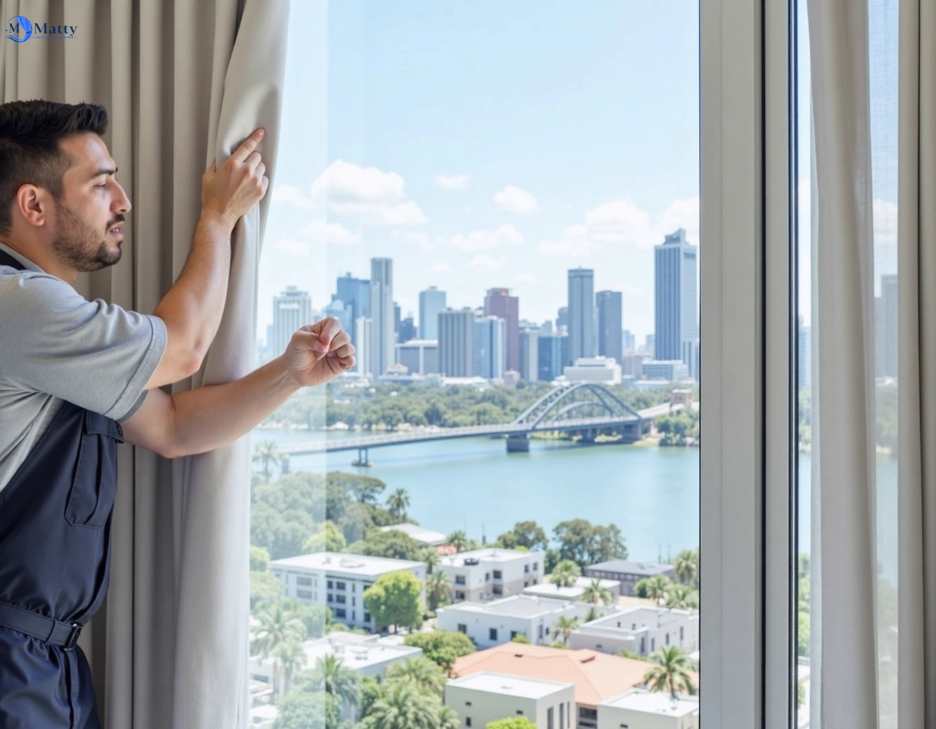 Professional curtain steam cleaning service little-river-vic QLD by Matty Curtain Cleaning